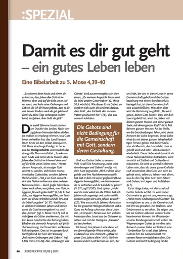 Perspektive 2013 07 damit es dir gut geht