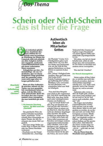 Perspektive 2004 05 schein oder nicht schein