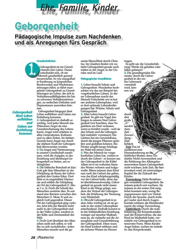 Perspektive 2001 02 geborgenheit