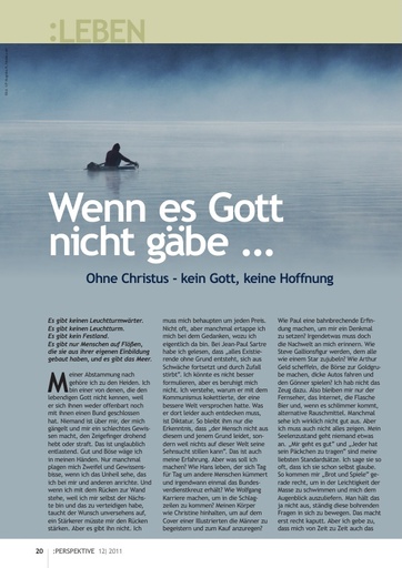 Perspektive 2011 12 wenn es gott nicht gaebe
