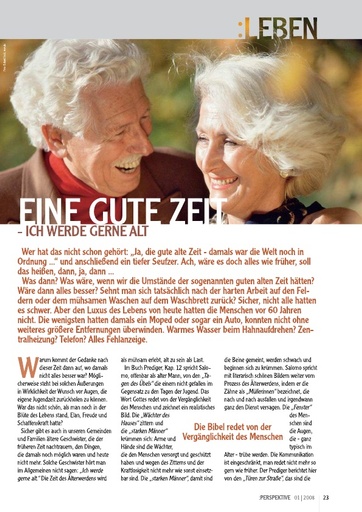 Perspektive 2008 01 eine gute zeit