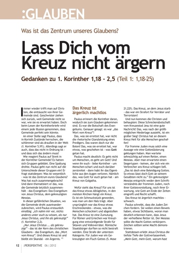 Perspektive 2012 06 lass dich vom kreuz nicht aergern