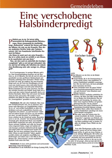 Perspektive 2005 05 eine verschobene halsbinderpredigt