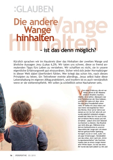 Perspektive 2010 03 die andere wange hinhalten