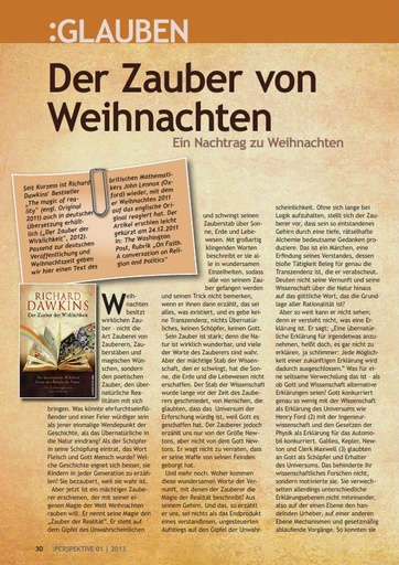 Perspektive 2013 01 der zauber von weihnachten