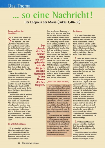 Perspektive 2005 12 so eine nachricht