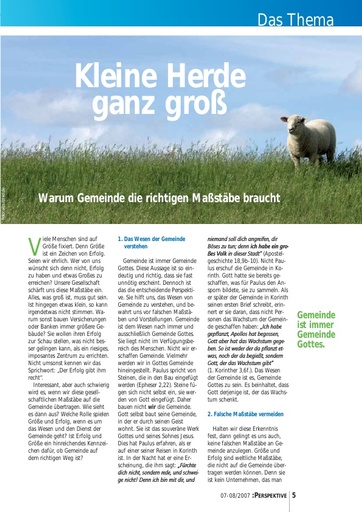 Perspektive 2007 07 kleine herde ganz gross