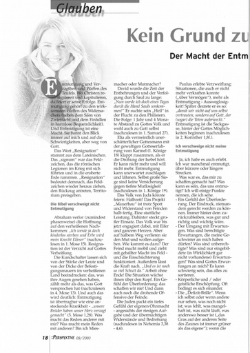 Perspektive 2003 09 kein grund zur resignation