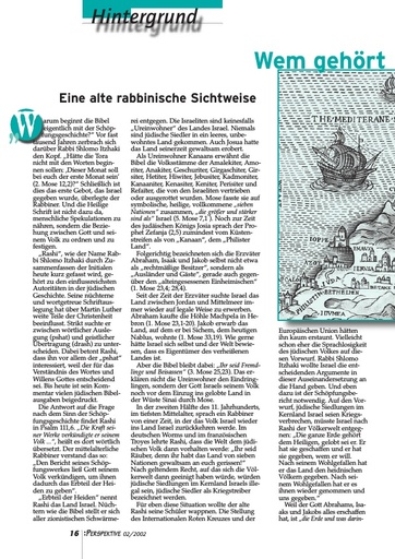 Perspektive 2002 02 wem gehoert das land israel