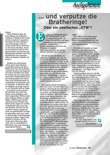 Perspektive 2002 12 und verputze die Bratheringe