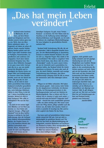 Perspektive 2006 06 das hat mein leben veraendert