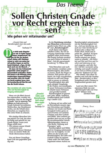 Perspektive 2004 09 sollen christen gnade vor recht ergehen lassen