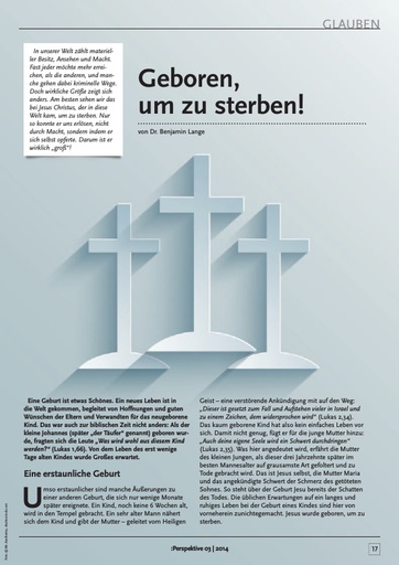 Perspektive 2014 03 geboren um zu sterben