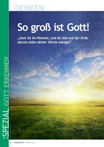 Perspektive 2011 07 so gross ist gott