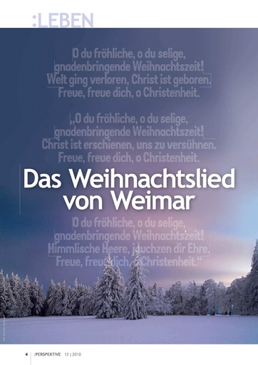 Perspektive 2010 12 das weihnachtslied von weimar