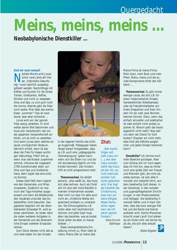Perspektive 2006 12 meins meins meins