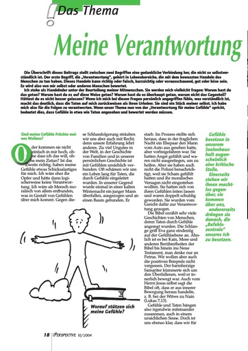 Perspektive 2004 10 meine verantwortung fuer meine gefuehle