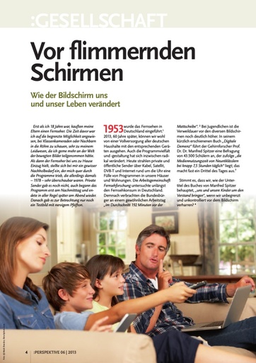 Perspektive 2013 06 vor flimmernden schirmen
