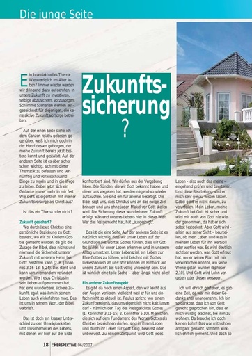 Perspektive 2007 06 zukunftssicherung