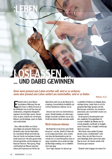 Perspektive 2008 10 loslassen und dabei gewinnen