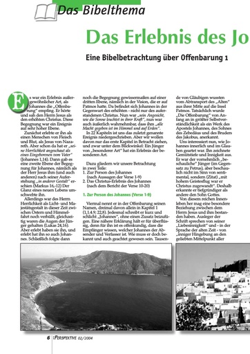 Perspektive 2004 02 das erlebnis des johannes auf patmos