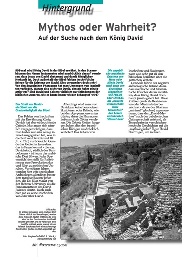 Perspektive 2003 03 mythos oder wahrheit