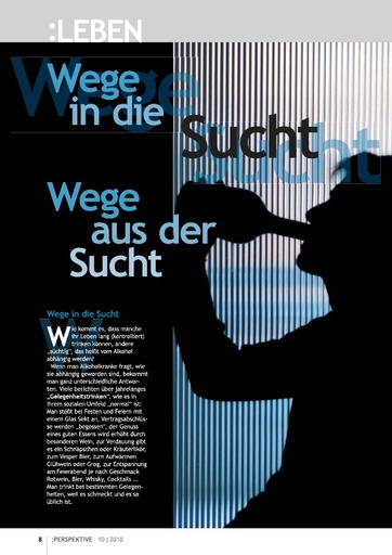 Perspektive 2010 10 wege in die sucht wege aus der sucht