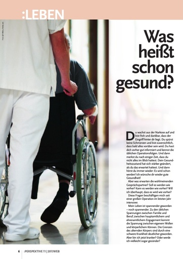 Perspektive 2013 11 was heisst schon gesund