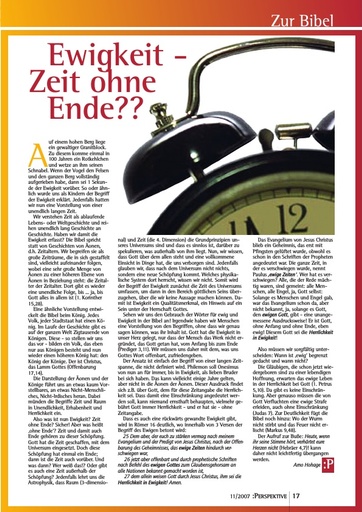 Perspektive 2007 11 ewigkeit zeit ohne ende