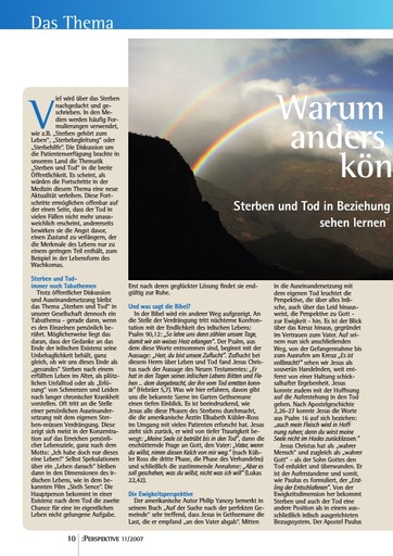 Perspektive 2007 11 warum christen anders sterben koennen