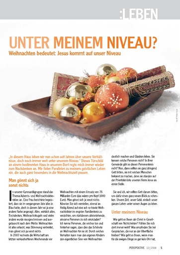 Perspektive 2008 12 unter meinem niveau