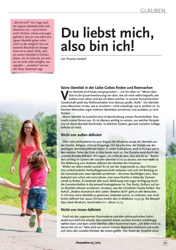 Perspektive 2015 05 du liebst mich also bin ich