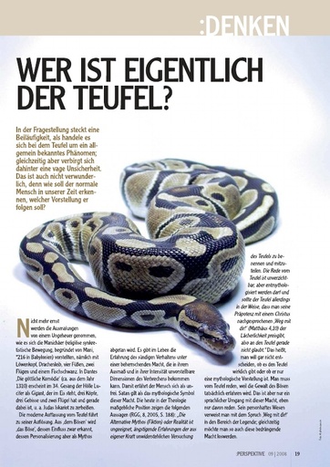 Perspektive 2008 09 wer ist eigentlich der teufel