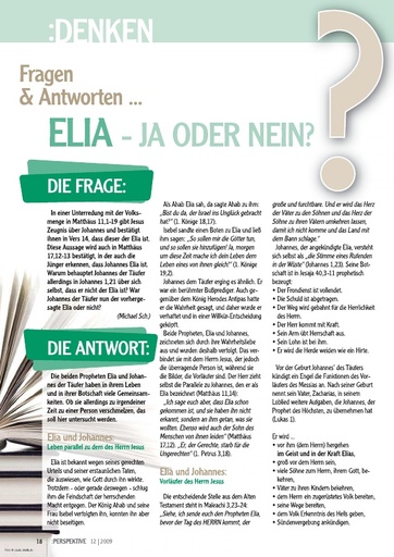Perspektive 2009 12 elia ja oder nein