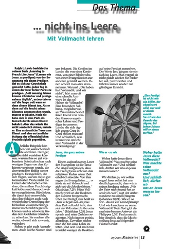 Perspektive 2001 09 nicht ins leere