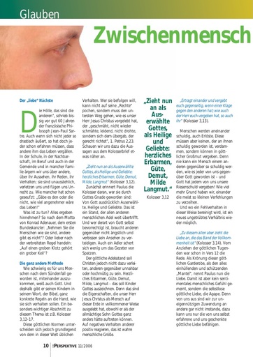 Perspektive 2006 11 zwischenmenschliche klimapflege