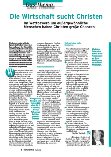 Perspektive 2002 06 die wirtschaft sucht christen