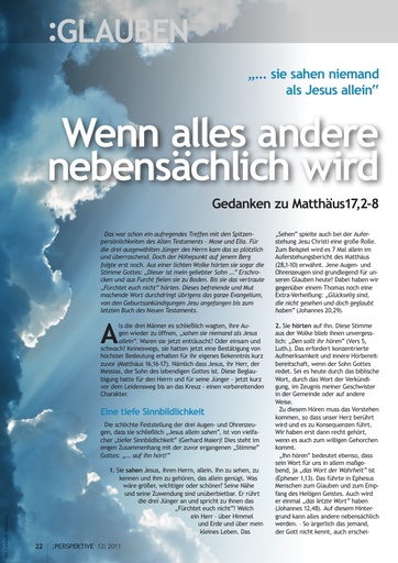 Perspektive 2011 12 wenn alles andere nebensaechlich wird