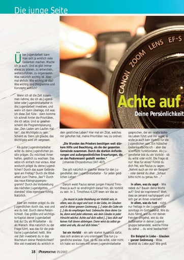 Perspektive 2007 05 achte auf dich selbst