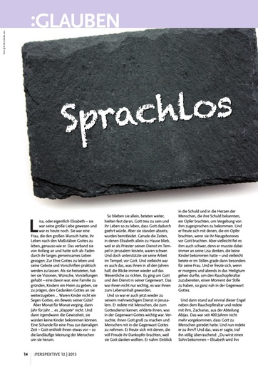 Perspektive 2013 12 sprachlos