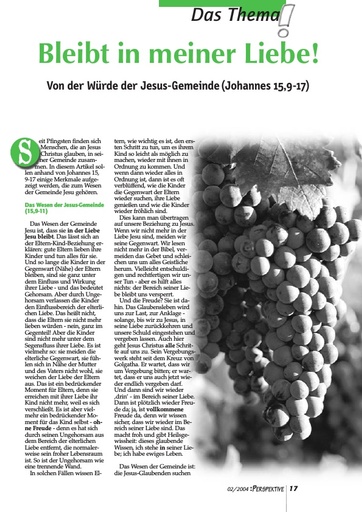 Perspektive 2004 02 bleibt in meiner liebe