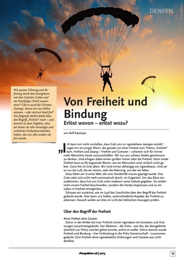 Perspektive 2015 06 von freiheit und bindung