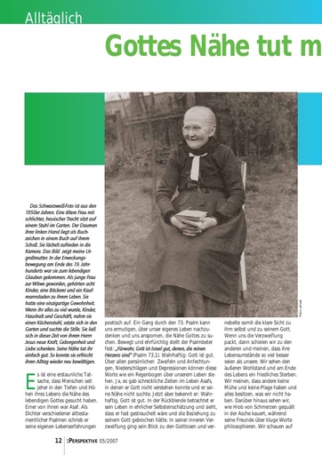 Perspektive 2007 05 gottes naehe tut mir gut