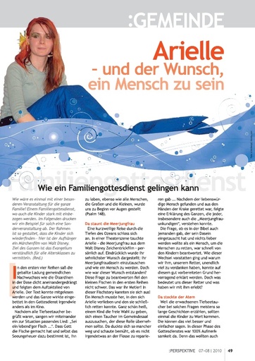 Perspektive 2010 07 arielle und der wunsch ein mensch zu sein