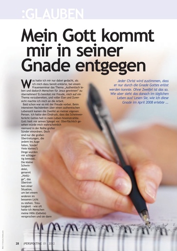 Perspektive 2012 01 mein gott kommt mir in seiner gnade entgegen