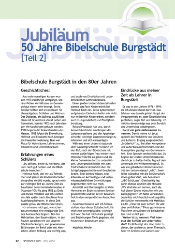 Perspektive 2010 10 50 jahre bibelschule burgstaedt
