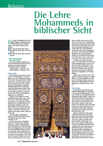 Perspektive 2007 09 die lehre mohammeds in biblischer sicht