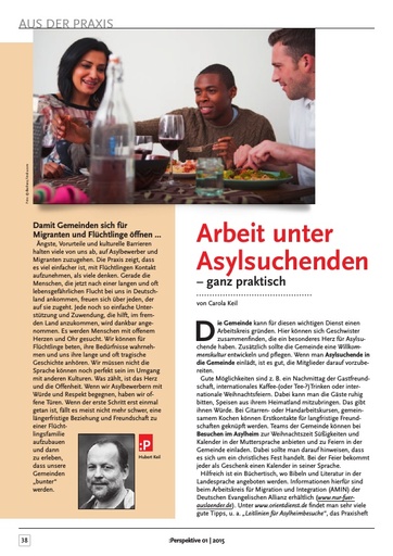 Perspektive 2015 01 arbeit unter asylsuchenden