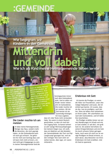 Perspektive 2013 02 mittendrin und voll dabei