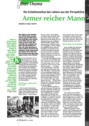 Perspektive 2004 11 armer reicher mann reicher armer lazarus